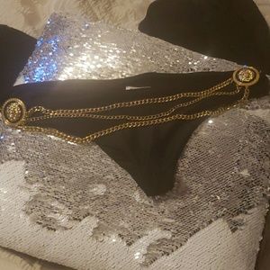 Beach Riot Bikini Bottom Lion Belly Chain